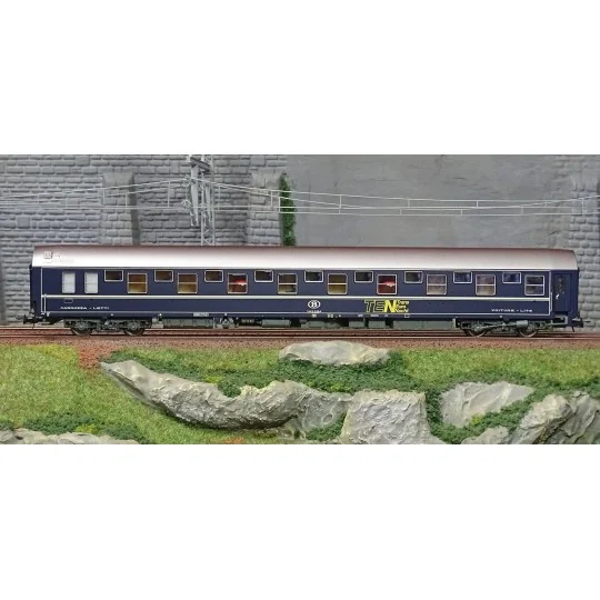 HJ4161-Jouef HJ4161 T2 Sleeping Car, SNCB, CIWL livery with TEN logo, grey roof