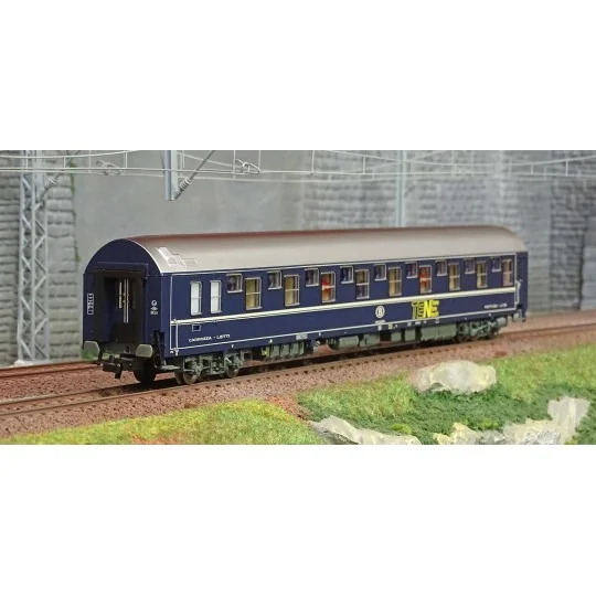 HJ4161-Jouef HJ4161 Voiture-lits T2, SNCB, livrée CIWL avec logo TEN, toit gris