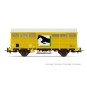 HJ6232-Jouef HJ6232 Covered wagon type Gs, horse transport, yellow livery