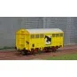 HJ6232-Jouef HJ6232 Covered wagon type Gs, horse transport, yellow livery
