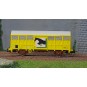 HJ6232-Jouef HJ6232 Covered wagon type Gs, horse transport, yellow livery