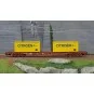 Jouef HJ6242 Bogie Container Wagon, SGSS, loaded with 2 Citroën 20'... HJ6242-Jouef HJ6242 Bogie Container Wagon, SGSS, loaded with 2 Citroën 20' Containers