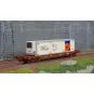 Jouef HJ6243 Bogie Container Wagon, TOUAX, S70, with Swap Body, Rai... HJ6243-Jouef HJ6243 Bogie Container Wagon, TOUAX, S70, with Swap Body, Rail Road