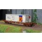 Jouef HJ6243 Bogie Container Wagon, TOUAX, S70, with Swap Body, Rai... HJ6243-Jouef HJ6243 Bogie Container Wagon, TOUAX, S70, with Swap Body, Rail Road