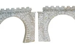 Faller 120565 Model Kit, 2 Tunnel Entrances, Double Track