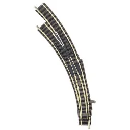 Fleischmann 9174 Turnout with left-hand curved ballast, R1/R2 - Fle...