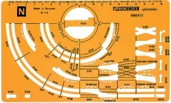 Fleischmann 995101 Gabarit de traçage de réseau pour voies N Fleischmann Fle_995101 - 1