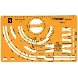 Fleischmann 995101 Layout template for N gauge track - Fle_995101