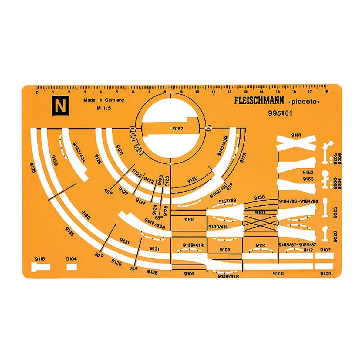 Fleischmann 995101 Gabarit de traçage de réseau pour voies N Fleischmann Fle_995101 - 1