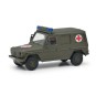 Schuco_452636500-Schuco 452636500 Coffret militaire infirmerie, 2 voitures secours et un hélicoptère H145