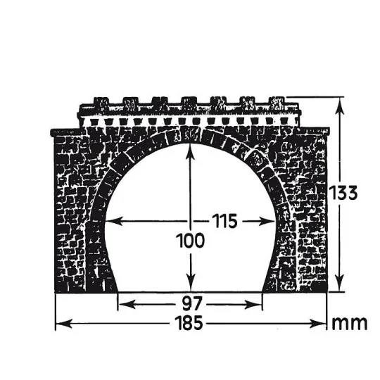 Faller_120565-Faller 120565 Model Kit, 2 Tunnel Entrances, Double Track - Faller_120565