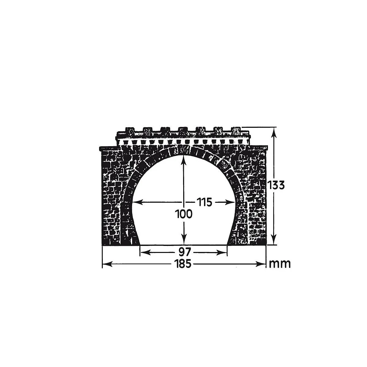Faller 120565 Model Kit, 2 Tunnel Entrances, Double Track - Faller_...