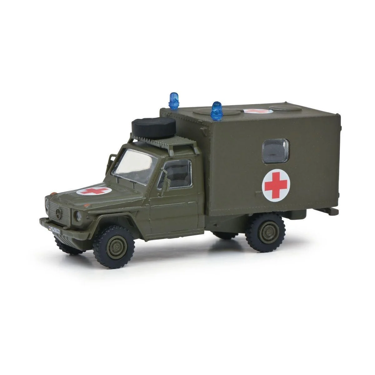 Schuco 452636500 Coffret militaire infirmerie, 2 voitures secours et un hélicoptère H145 Schuco Schuco_452636500 - 4