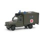 Schuco_452636500-Schuco 452636500 Coffret militaire infirmerie, 2 voitures secours et un hélicoptère H145