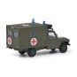 Schuco_452636500-Schuco 452636500 Coffret militaire infirmerie, 2 voitures secours et un hélicoptère H145