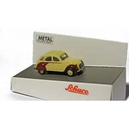 Schuco 452665901 Citroën 2CV, cream/burgundy