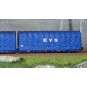 HJ6237-Jouef HJ6237 Articulated 3-axle covered wagon, Lails type, blue livery, EVS