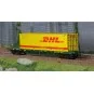 Rivarossi HR6575 Sgnss type bogie container wagon, green livery, CE... HR6575-Rivarossi HR6575 Sgnss type bogie container wagon, green livery, CEMAT, loaded with a 45' DHL container