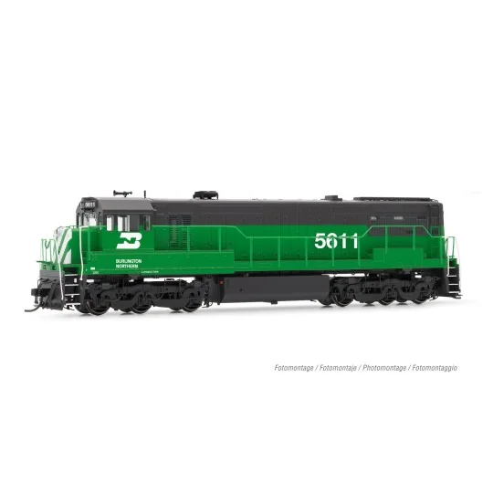 HR2887S-Rivarossi HR2887S Locomotive diesel U25C 5611, Burlington Northern, digitale sonore