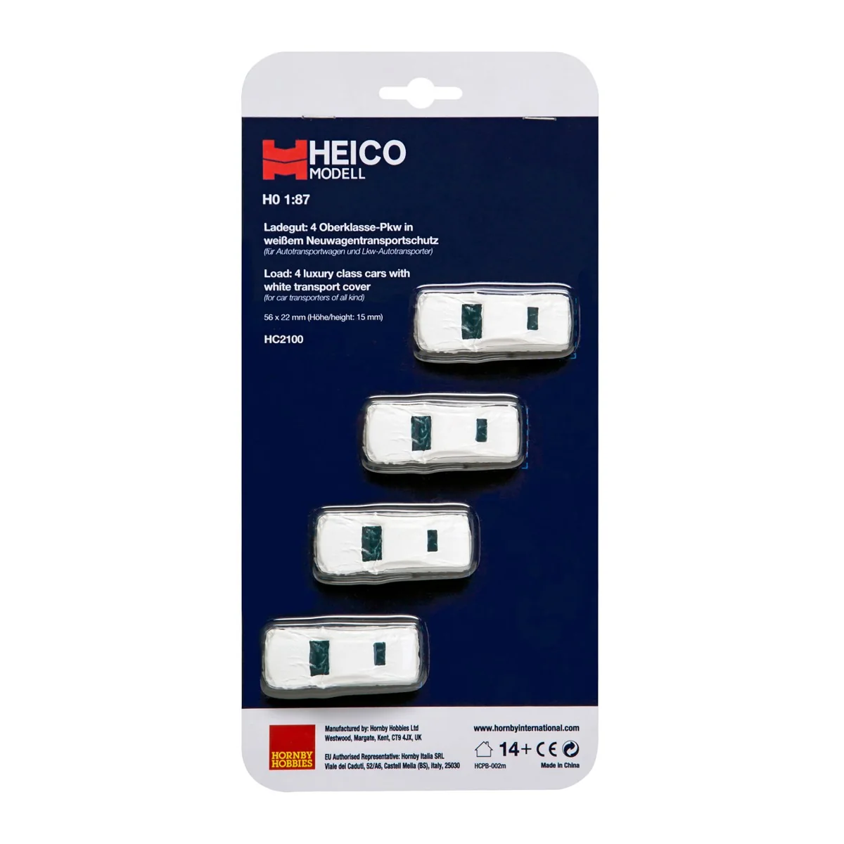 Heico HC2100 Wagon Loader, 4 Luxury Covered Cars Heico HC2100 Wagon Loader, 4 Luxury Covered Cars