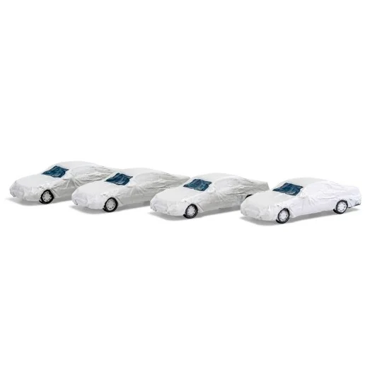 Heico HC2100 Wagon Loader, 4 Luxury Covered Cars HC2100-Heico HC2100 Wagon Loader, 4 Luxury Covered Cars