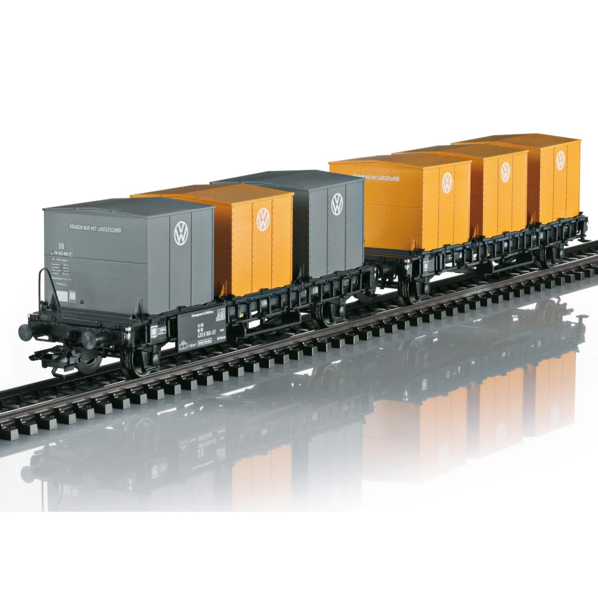 Marklin 46661 Wagons porte-conteneurs Laabs, DB, chargé conteneurs Volkswagen Marklin Marklin_46661 - 3 Marklin 46661 Wagons porte-conteneurs Laabs, DB, chargé conteneurs Volkswagen Marklin Marklin_46661 - 3