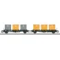 Marklin_46661-Marklin 46661 Laabs Container Wagon, DB, loaded with Volkswagen containers