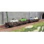 Marklin_46408-Marklin 46408 Set of 2 flat wagons with sideboards, type JQo, SNCF, loaded with 2CV vehicles