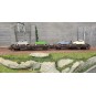 Marklin_46408-Marklin 46408 Set of 2 flat wagons with sideboards, type JQo, SNCF, loaded with 2CV vehicles