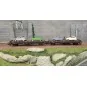 Marklin_46408-Marklin 46408 Set of 2 flat wagons with sideboards, type JQo, SNCF, loaded with 2CV vehicles