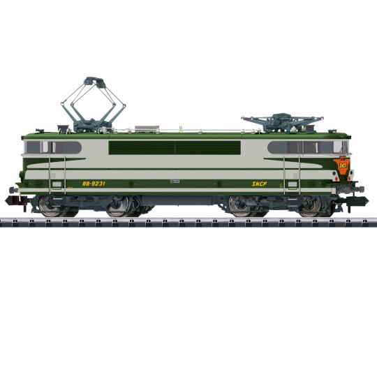 Trix_16693-MiniTrix 16693 Locomotive électrique BB 9200, SNCF, livrée spéciale Arzens, digitale sonore, échelle N