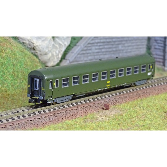 Trix_18428-MiniTrix 18428 Voiture grandes lignes Nice - Paris, SNCF, échelle N