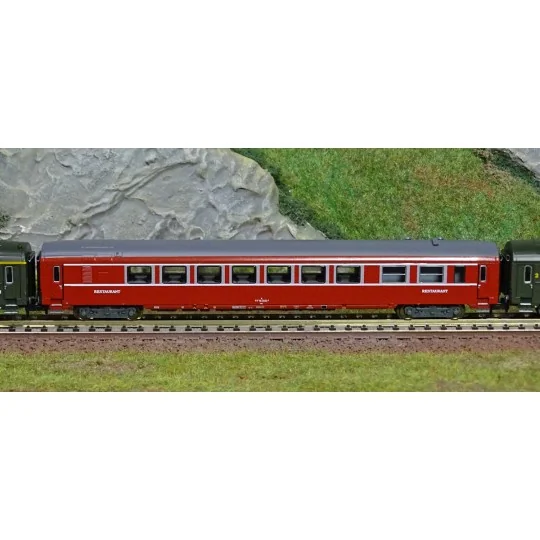 MiniTrix 18219 Set de 3 voitures grandes lignes Nice - Paris, A9 / Vru / B10, SNCF, échelle N Trix Trix_18219 - 3 Trix_18219-MiniTrix 18219 Set de 3 voitures grandes lignes Nice - Paris, A9 / Vru / B10, SNCF, échelle N