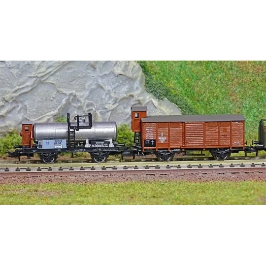 MiniTrix 15715 Set of 5 freight wagons, 150 years of local railways... Trix_15715-MiniTrix 15715 Set of 5 freight wagons, 150 years of local railways, K.Bay.Sts.B. , N scale