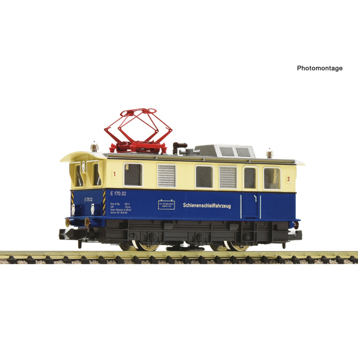 Fleischmann 796885 Electric Cleaning Locomotive E 170.02, Rail Grin...