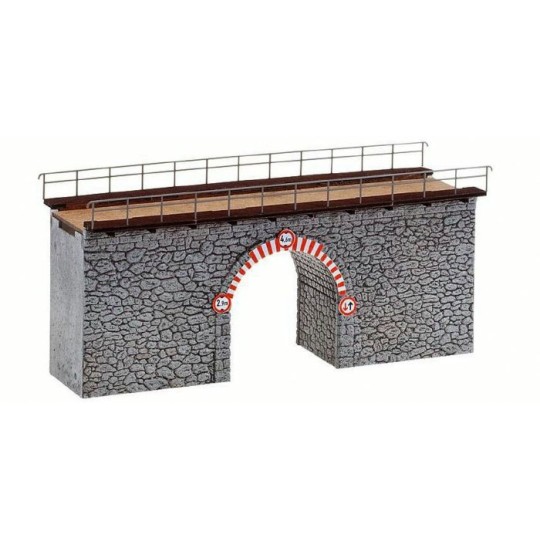 Faller_120498-Faller 120498 Model Kit, Stone Arched Bridge