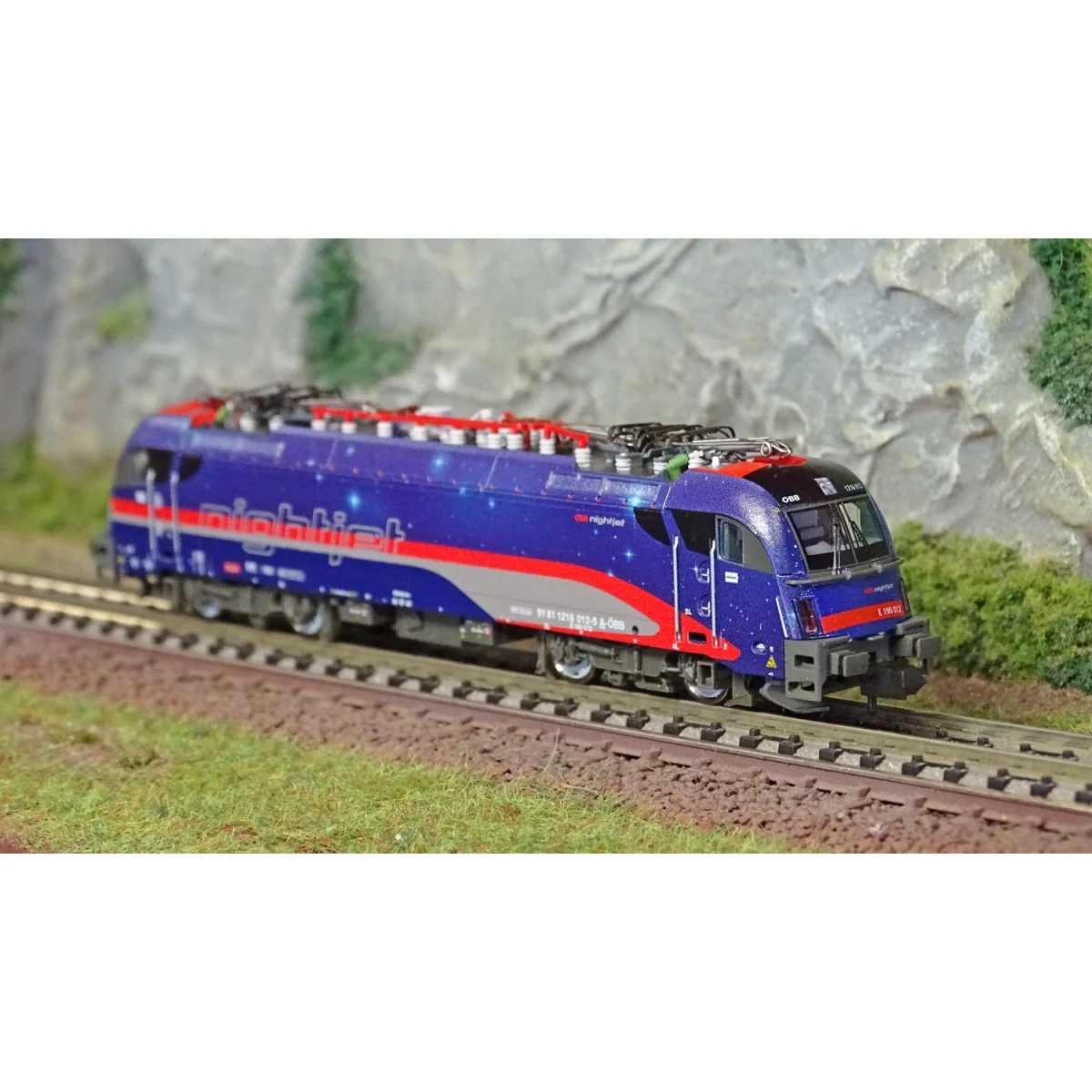 Fleischmann 781804 Electric locomotive 1216 012-5 "Nightjet", ÖBB, ... Fleischmann 781804 Electric locomotive 1216 012-5 "Nightjet", ÖBB, ...