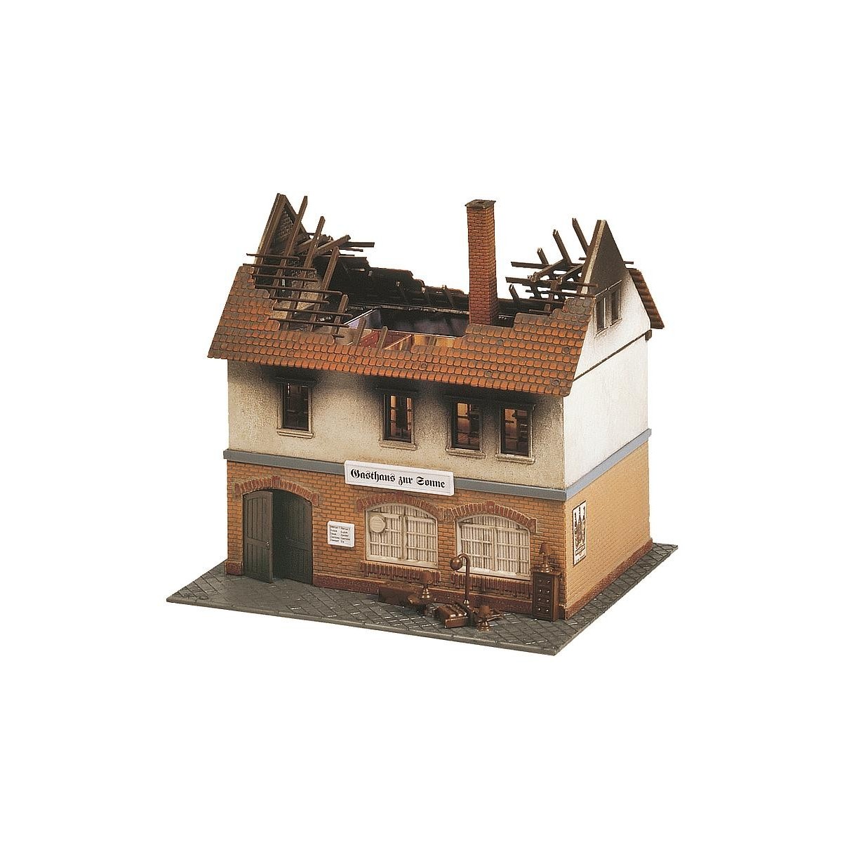 Faller 130429 Model kit, fire ruins, "Au soleil" inn - Faller_130429