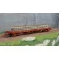 Piko 97113 Wagon plat type RS, SNCF, avec chargement Piko Piko_97113 - 1 Piko_97113-Piko 97113 Wagon plat type RS, SNCF, avec chargement