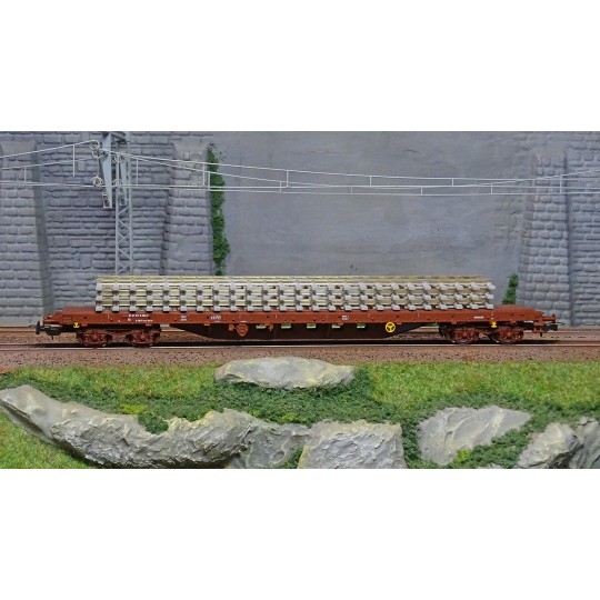 Piko_97113-Piko 97113 Wagon plat type RS, SNCF, avec chargement