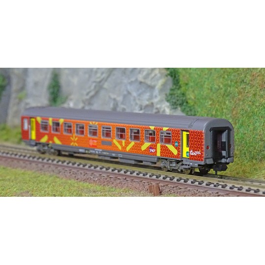 Piko_94083-Piko 94083 Voiture Corail VTU Languedoc, 2ème classe, SNCF, échelle N