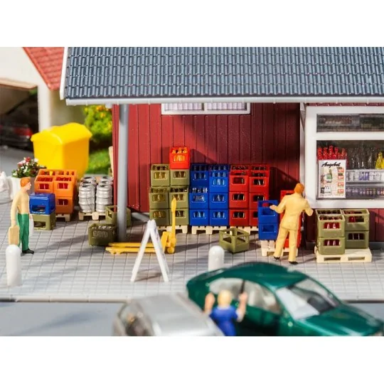 Faller_180353-Faller 180353 Model Kit, Interior Design of a Beverage Shop