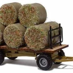 Busch 44930 Remorque avec chargement de botte de foin Busch véhicule Busch_44930 - 1