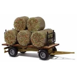 Busch 44930 Trailer with load of hay bales - Busch_44930