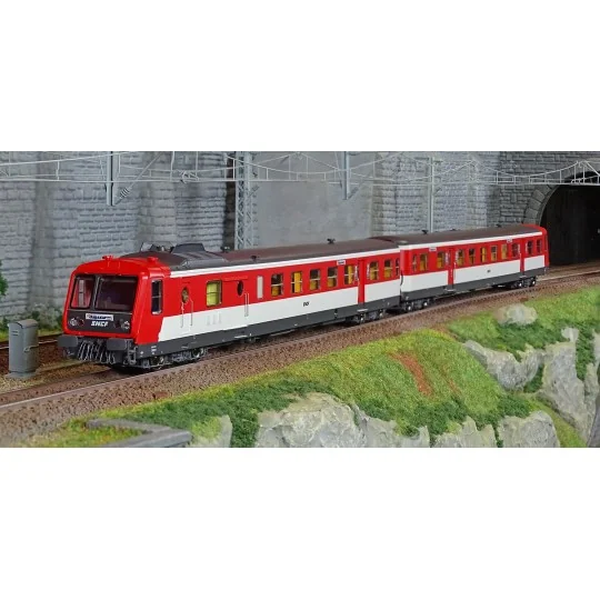 MB-191-Ree Modeles MB191 Railcar RGP 1 Trainset (modernized) X 2730, ALPAZUR, SNCF, Beffara logo, LYON-VAISE