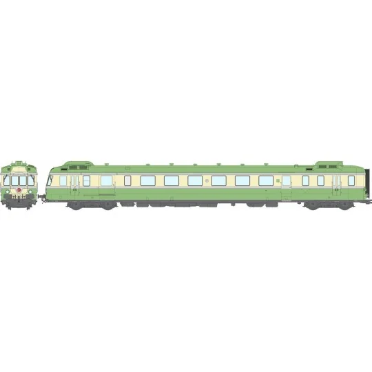 MB-173.S-Ree Modeles MB173.S RGP 2 X 2703 Railcar, green and yellow, SNCF, Marseille, digital sound