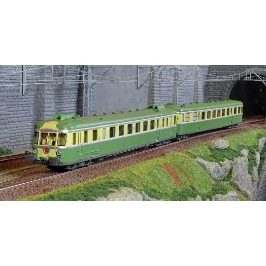 MB-173.S-Ree Modeles MB173.S RGP 2 X 2703 Railcar, green and yellow, SNCF, Marseille, digital sound