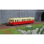 VB-441-Ree Modeles VB441 Railcar Trailer XR-7354, Red-Cream with cream roof, SNCF, LYON-VAISE, illuminated