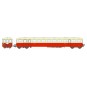 VB-442-Ree Modeles VB442 Railcar Trailer XR-7379, Red-Cream with cream roof, SNCF, Bordeaux, illuminated