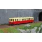 VB-443-Ree Modeles VB443 Remorque d'autorail XR-7405, Rouge-Crème toit crème, SNCF, Limoges, éclairé